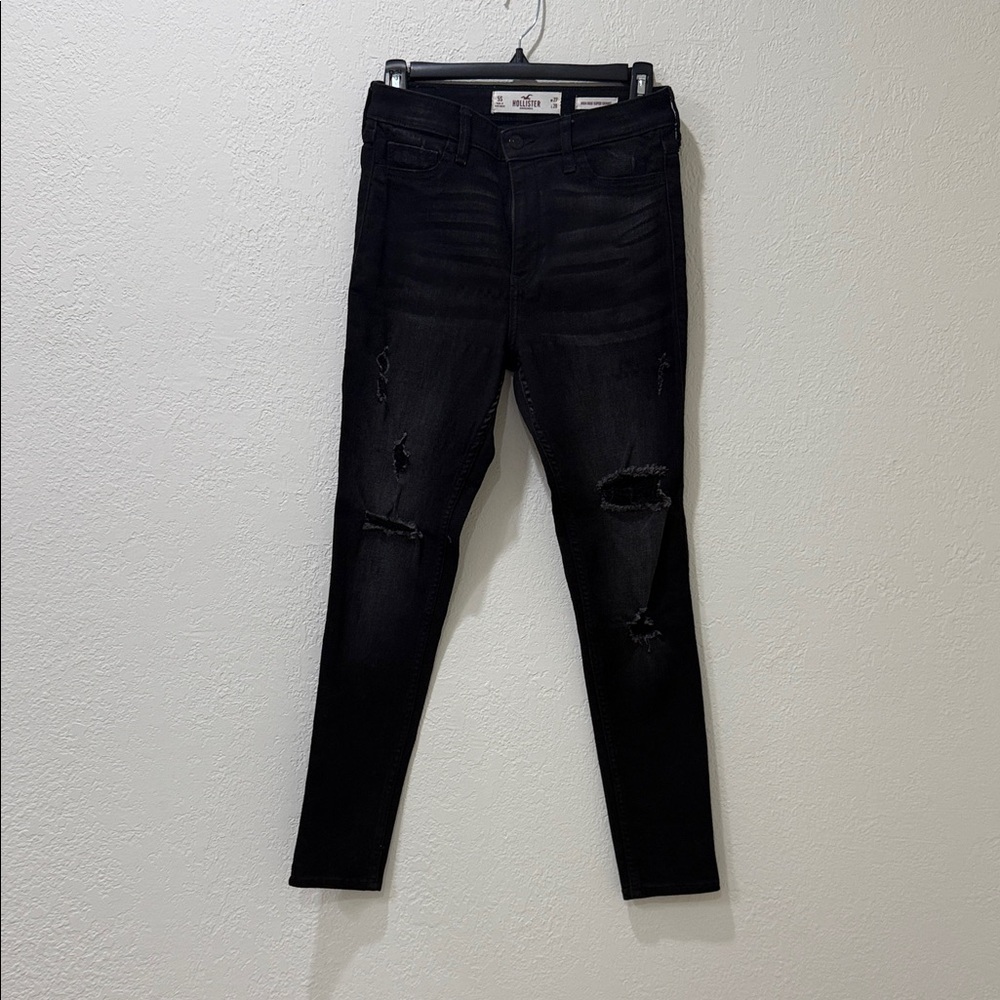 Hollister Black Ripped Skinny Jeans